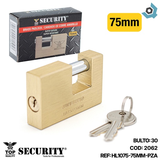 [2062] CANDADO 75MM ANTICIZALLA SECURITY