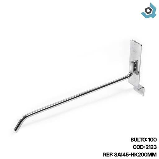 [2123] GANCHO RECTO 200MM PARA COLGAR