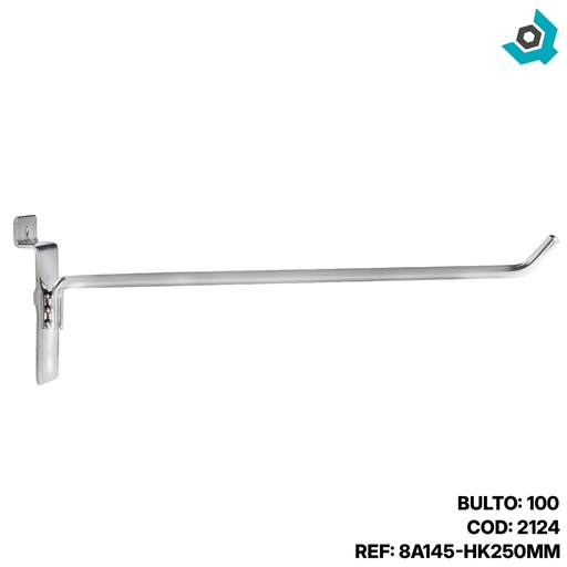 [2124] GANCHO RECTO 250MM PARA COLGAR