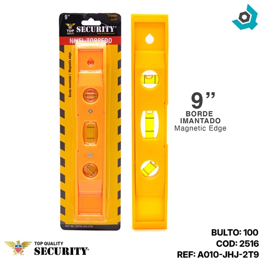 [2516] NIVEL 9" TIPO TORPEDO SECURITY