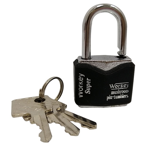 [3368] CANDADO 25MM PLATEADO WORKEY