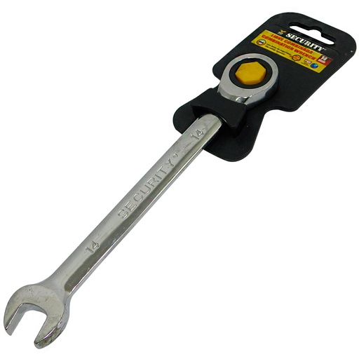 [3437] LLAVE COMBINADA 14MM CON RATCHET FIJO SECURITY