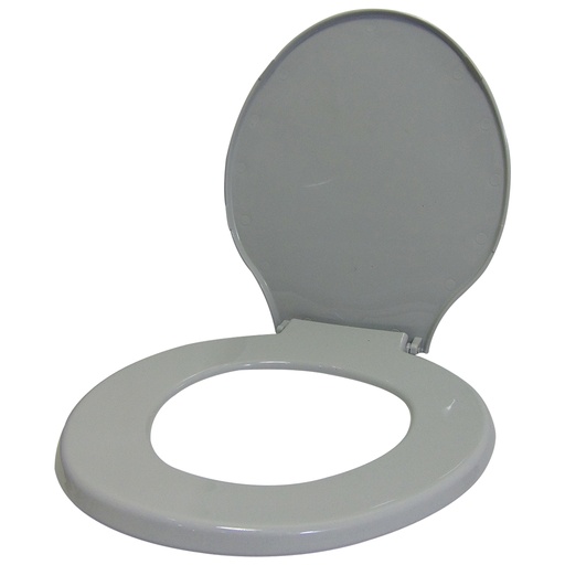 [5933] ASIENTO PARA INODORO GRIS REDONDO RESIMOL