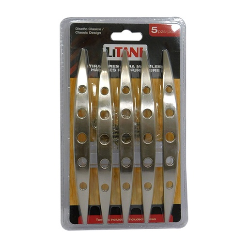 [6483] JUEGO DE TIRADORES 5PZAS 128MM LITANI
