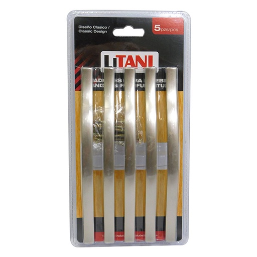 [6731] JUEGO DE TIRADORES 5PZAS 160MM LITANI