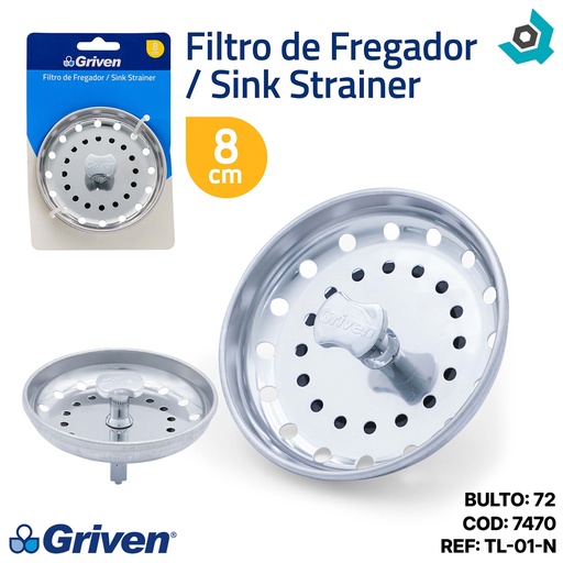 [7470] COLADOR PARA FREGADERO 8CM GRIVEN