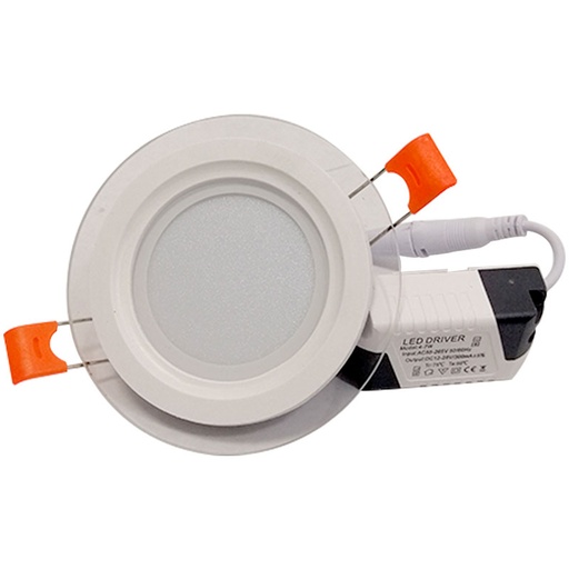 [7782] LAMPARA LED REDONDA 6W PANEL CON BORDE LUZ BLANCA ANGEL LIGHT