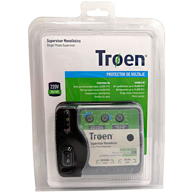 PROTECTOR DE VOLTAJE 220V MONOFASICO TROEN