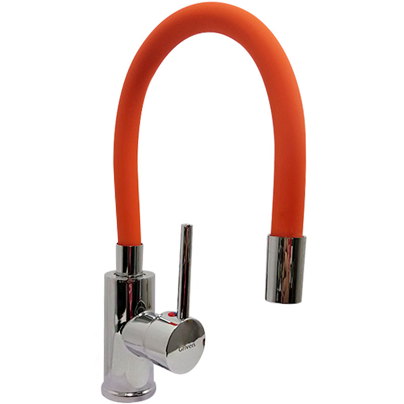 GRIFERIA PARA FREGADERO MONOMANDO FLEXIBLE NARANJA GRIVEN