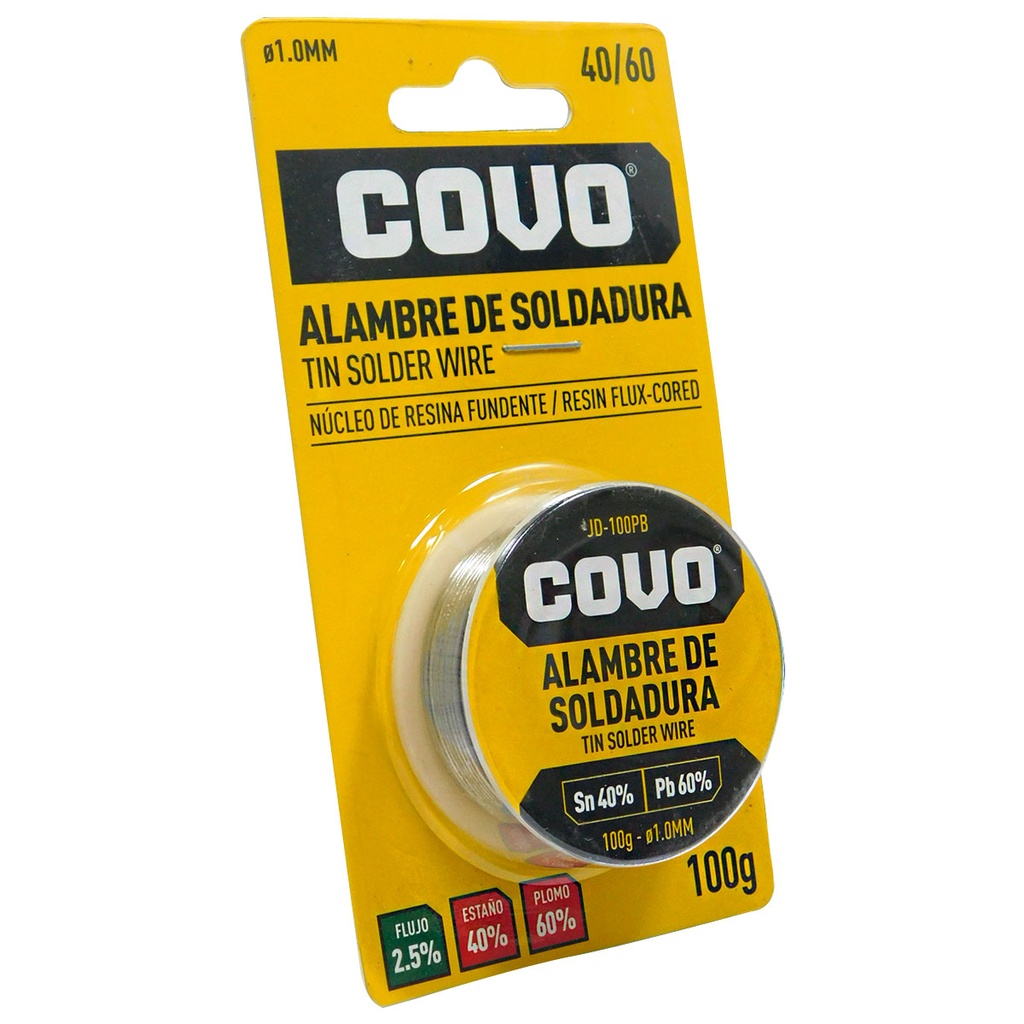 ALAMBRE PARA SOLDADURA DE ESTANO 1.0MM COVO