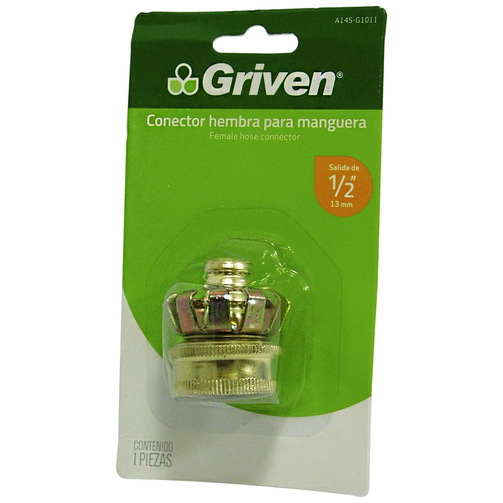CONECTOR HEMBRA 1/2" PARA MANGUERA GRIVEN