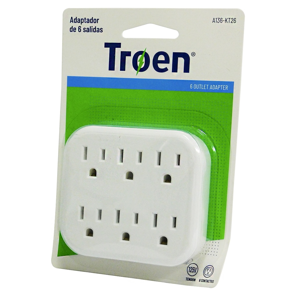 MULTITOMA CON TIERRA 6 VIAS TROEN