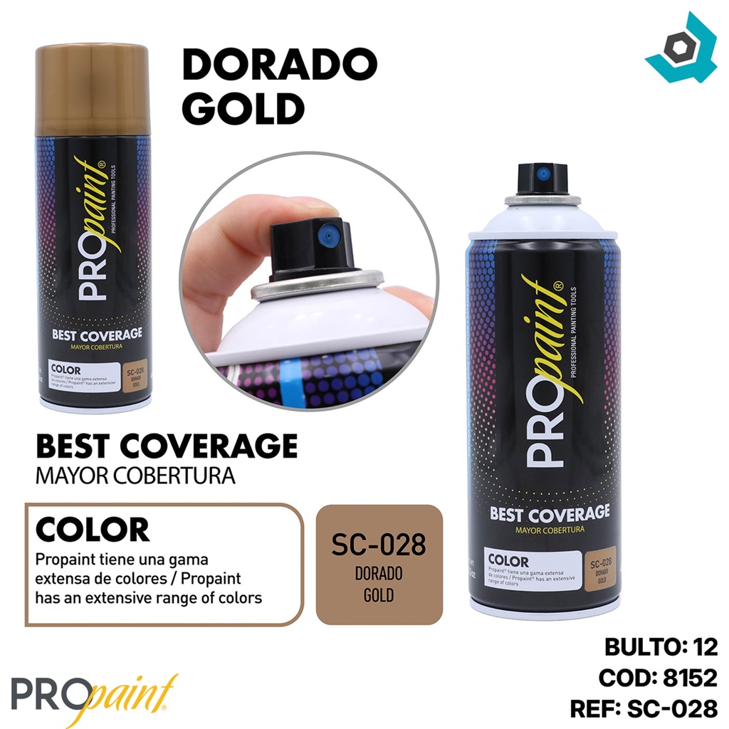 PINTURA EN SPRAY DORADO PRO PAINT