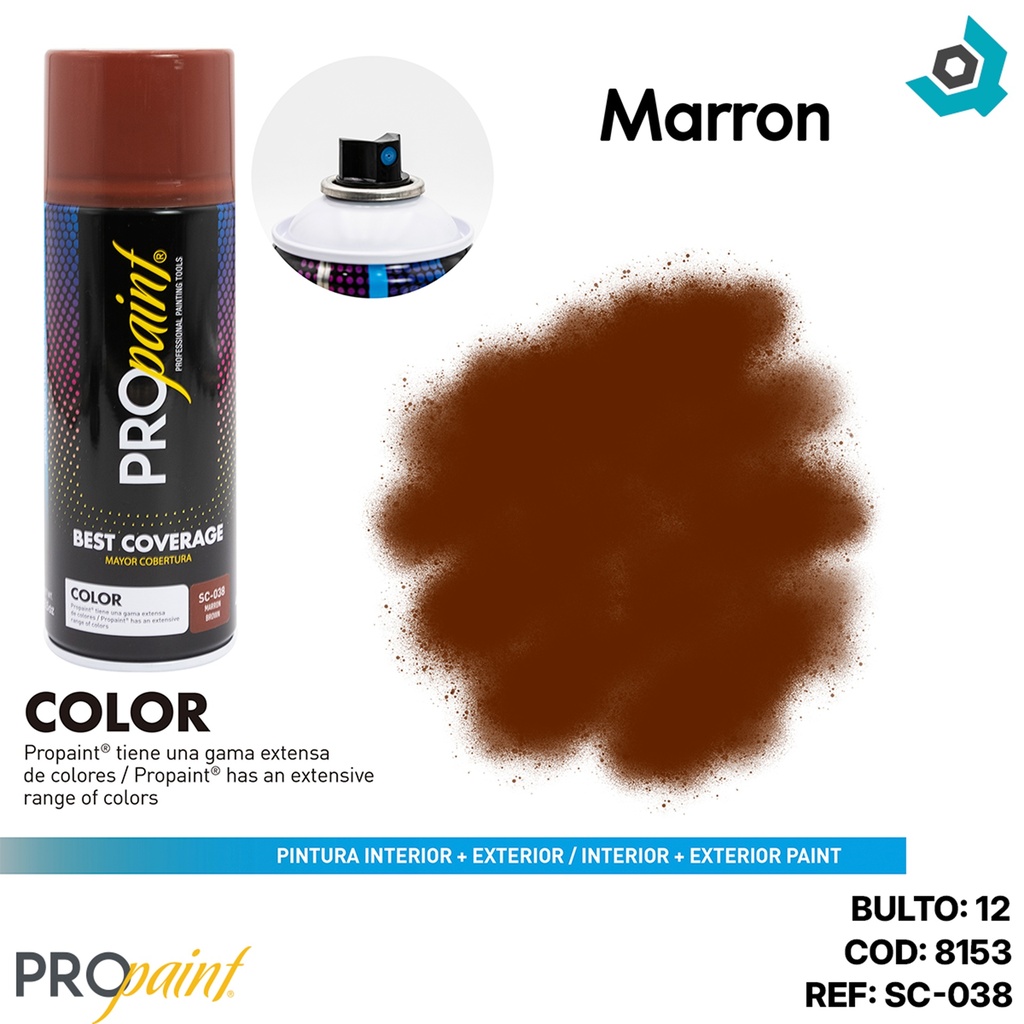 PINTURA EN SPRAY MARRON PRO PAINT