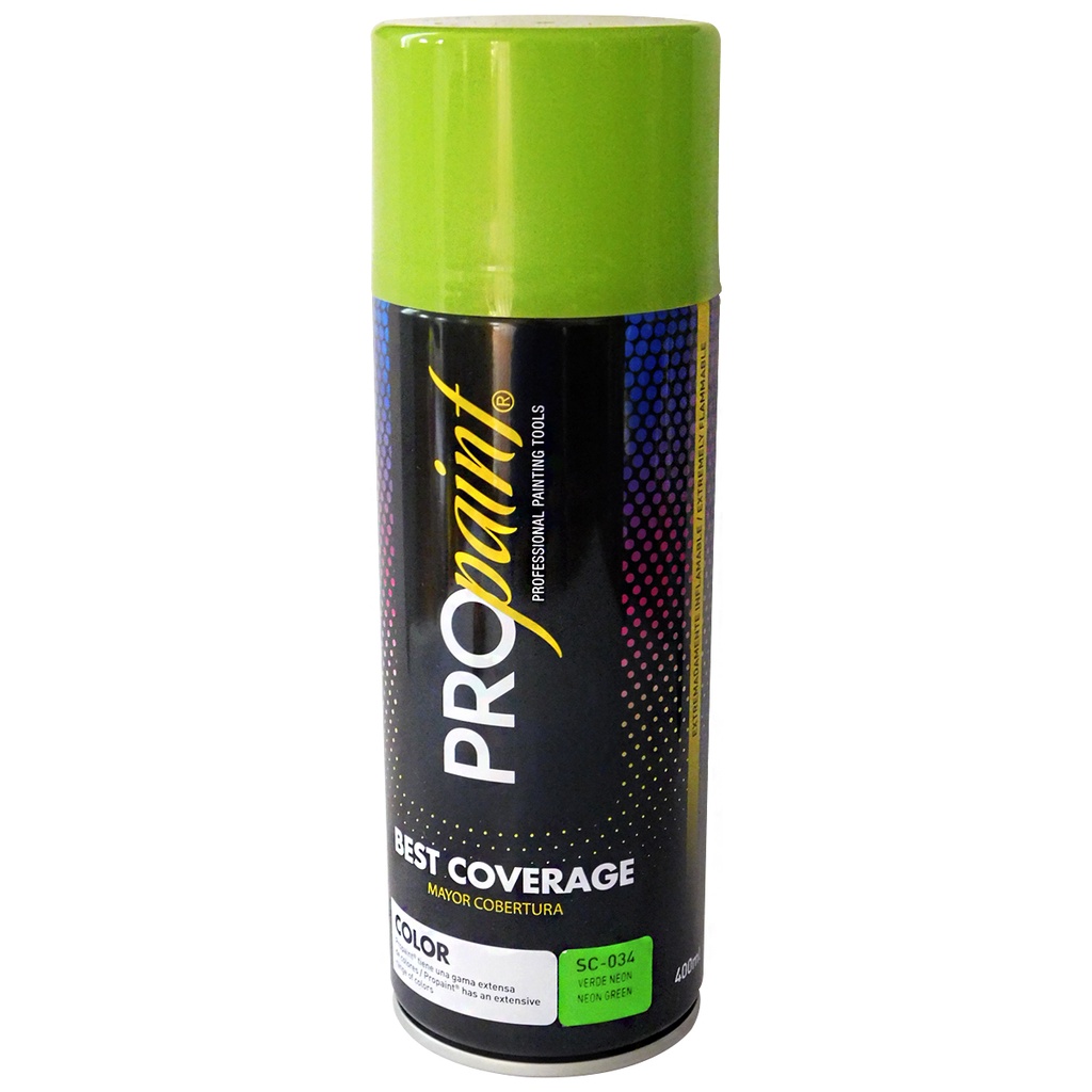 PINTURA EN SPRAY VERDE NEON PRO PAINT