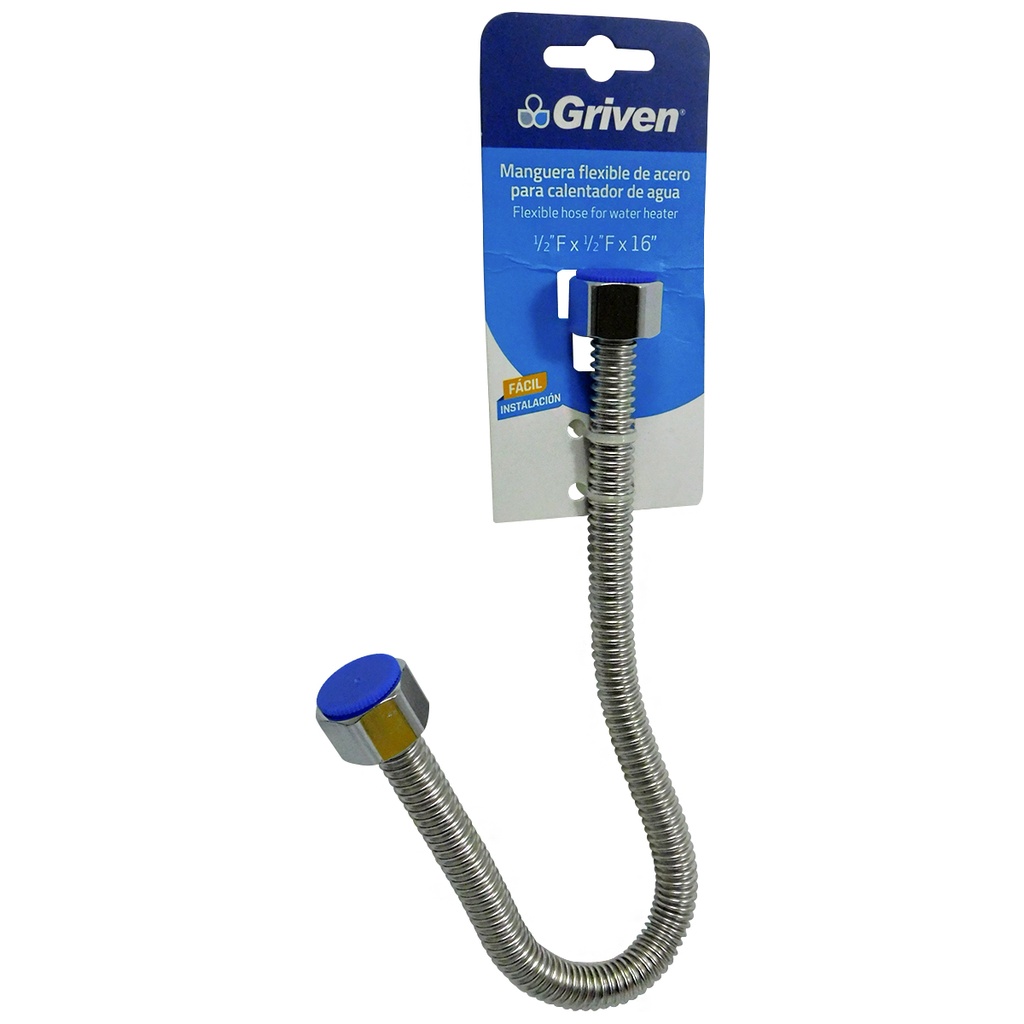 MANGUERA FLEXIBLE 1/2" X 1/2" PARA CALENTADOR GRIVEN