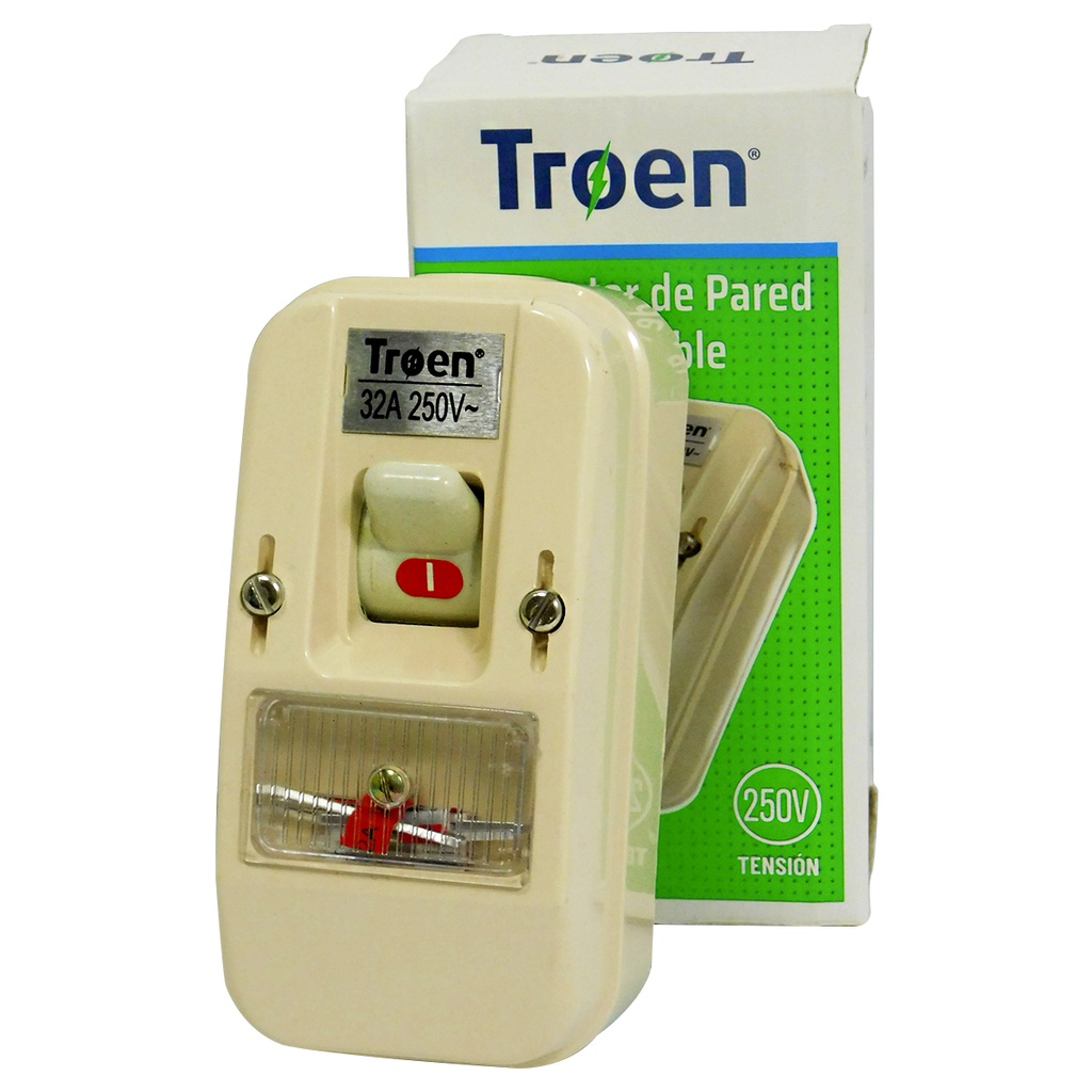 APAGADOR DE PARED CON FUSIBLE BTICINO TROEN