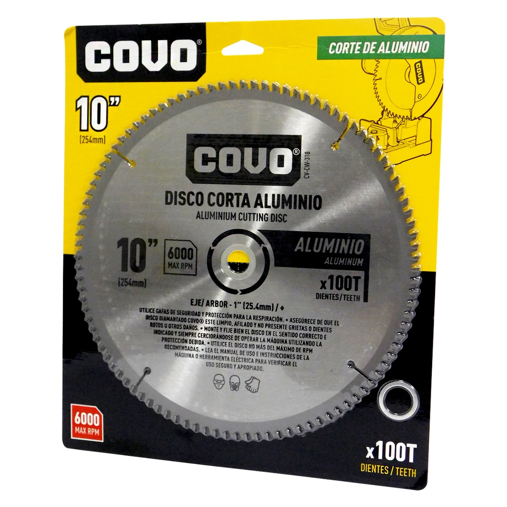 DISCO DE SIERRA 10" PARA ALUMINIO COVO