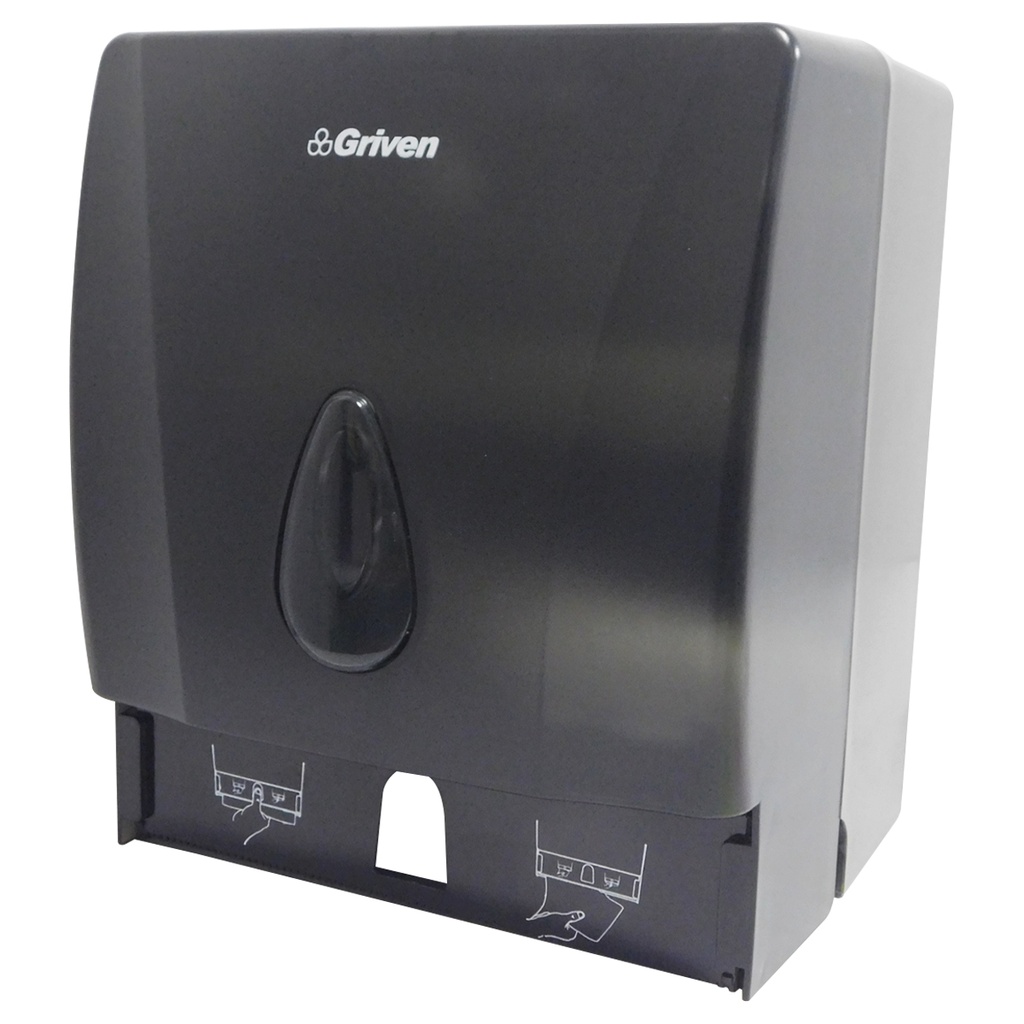 DISPENSADOR DE PAPEL CUADRADO NEGRO GRIVEN