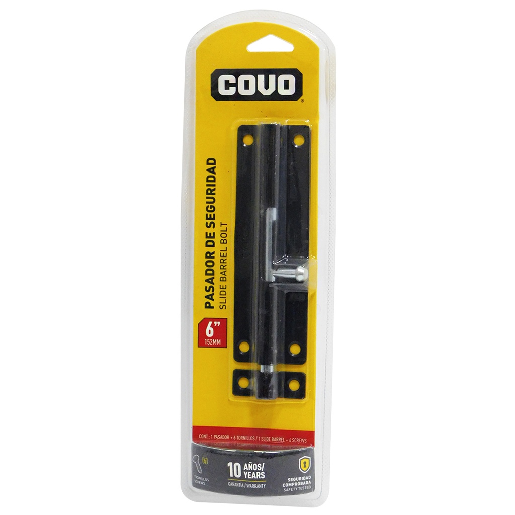 PASADOR DE SEGURIDAD 6" COVO