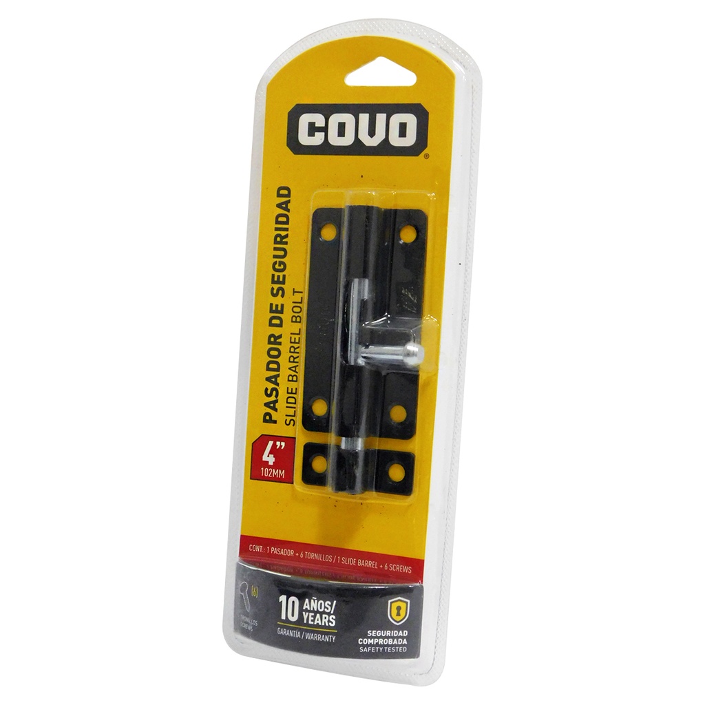 PASADOR DE SEGURIDAD 4" COVO