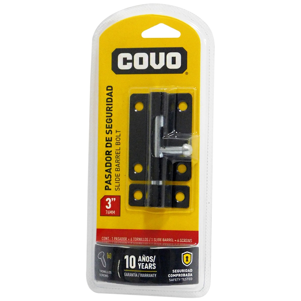 PASADOR DE SEGURIDAD 3" COVO