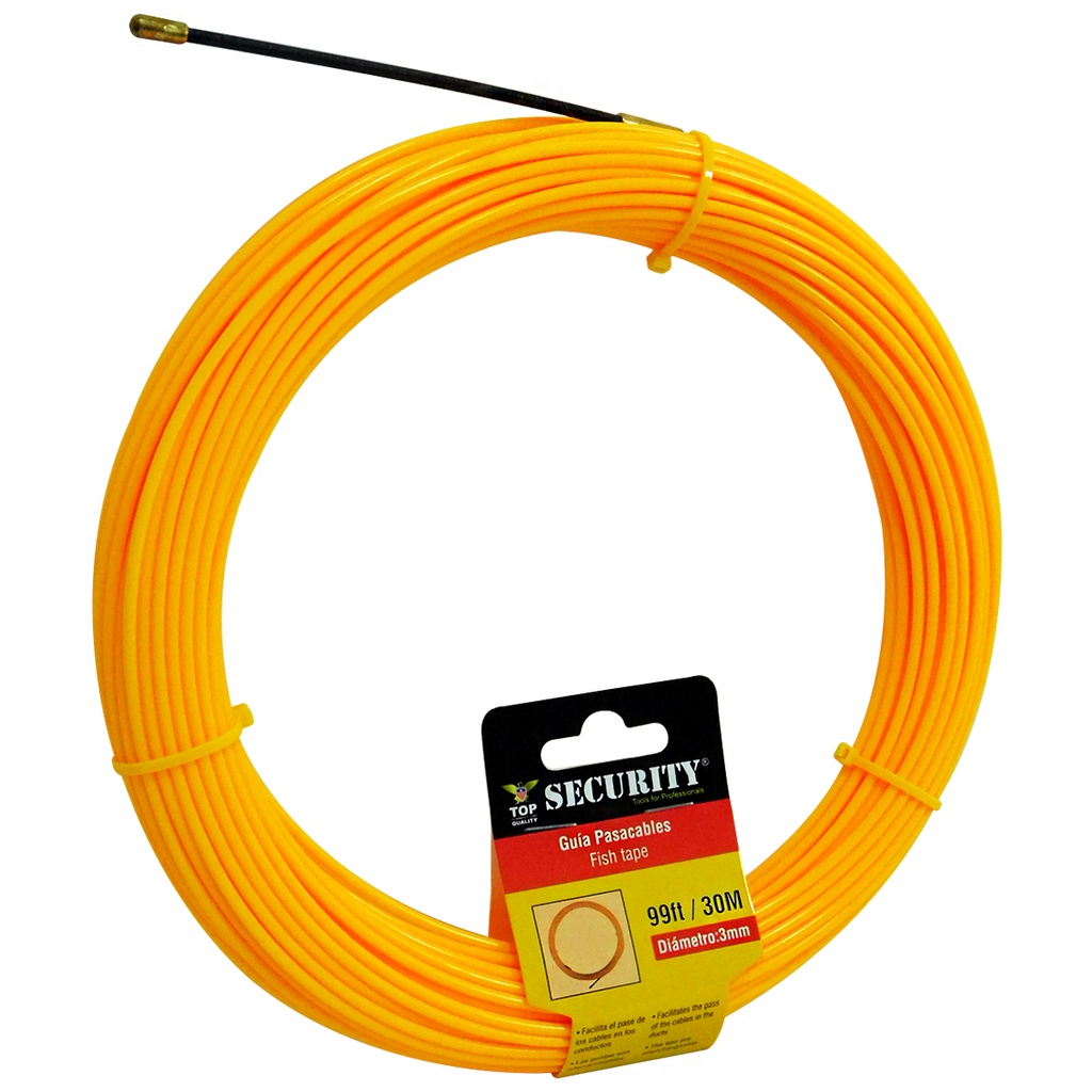 GUIA PASACABLE 30MTS X 3MM SECURITY