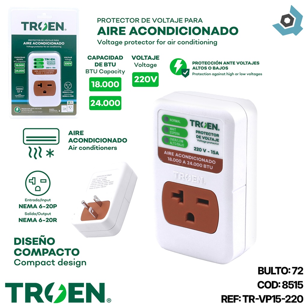 PROTECTOR DE VOLTAJE 220V TROEN