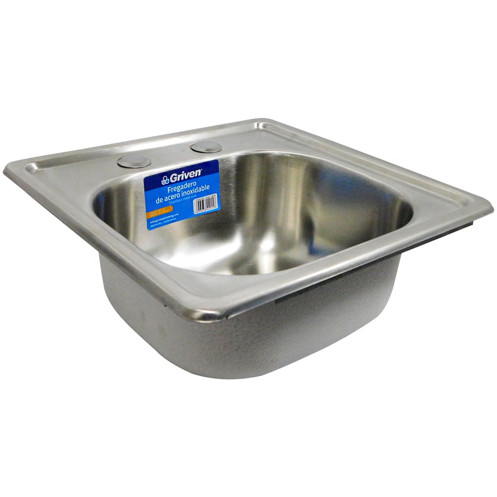 FREGADERO INDIVIDUAL 25 X 30 CM ACERO INOXIDABLE GRIVEN