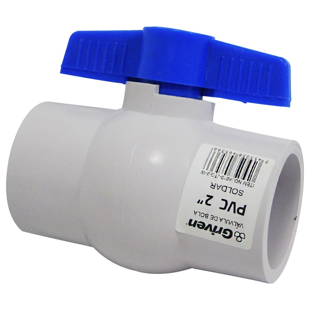 VALVULA 2" DE PVC SIN ROSCA GRIVEN