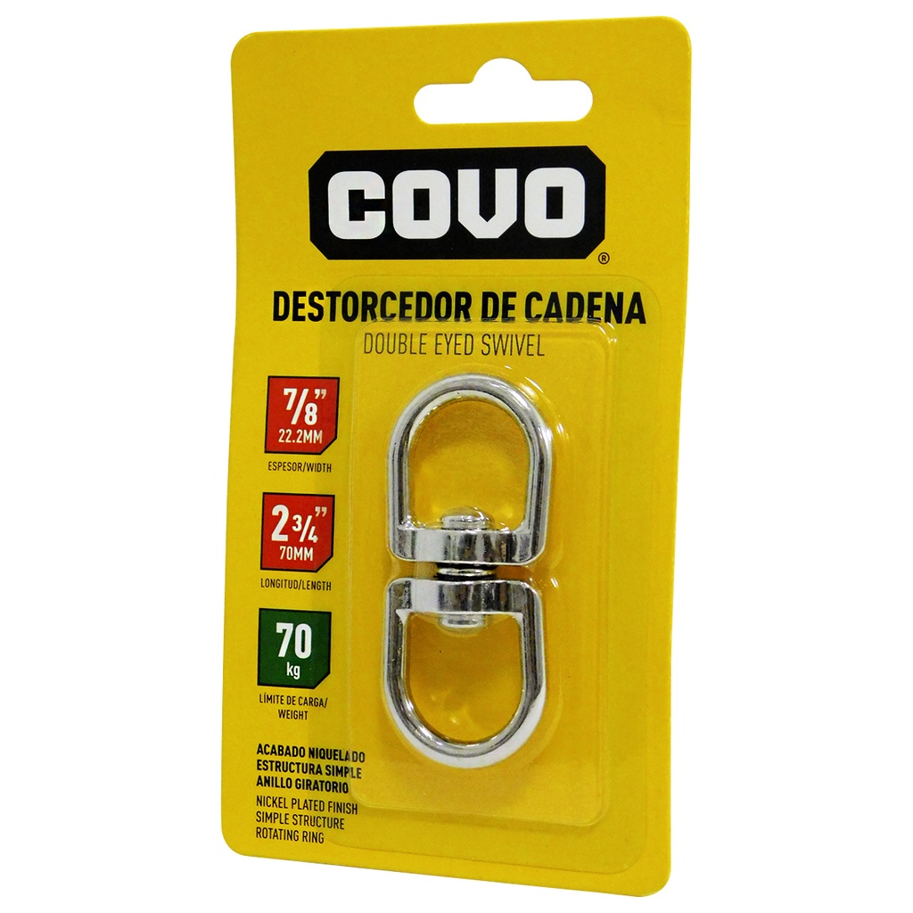 DESTORCEDOR DE CADENA 2 3/4" COVO