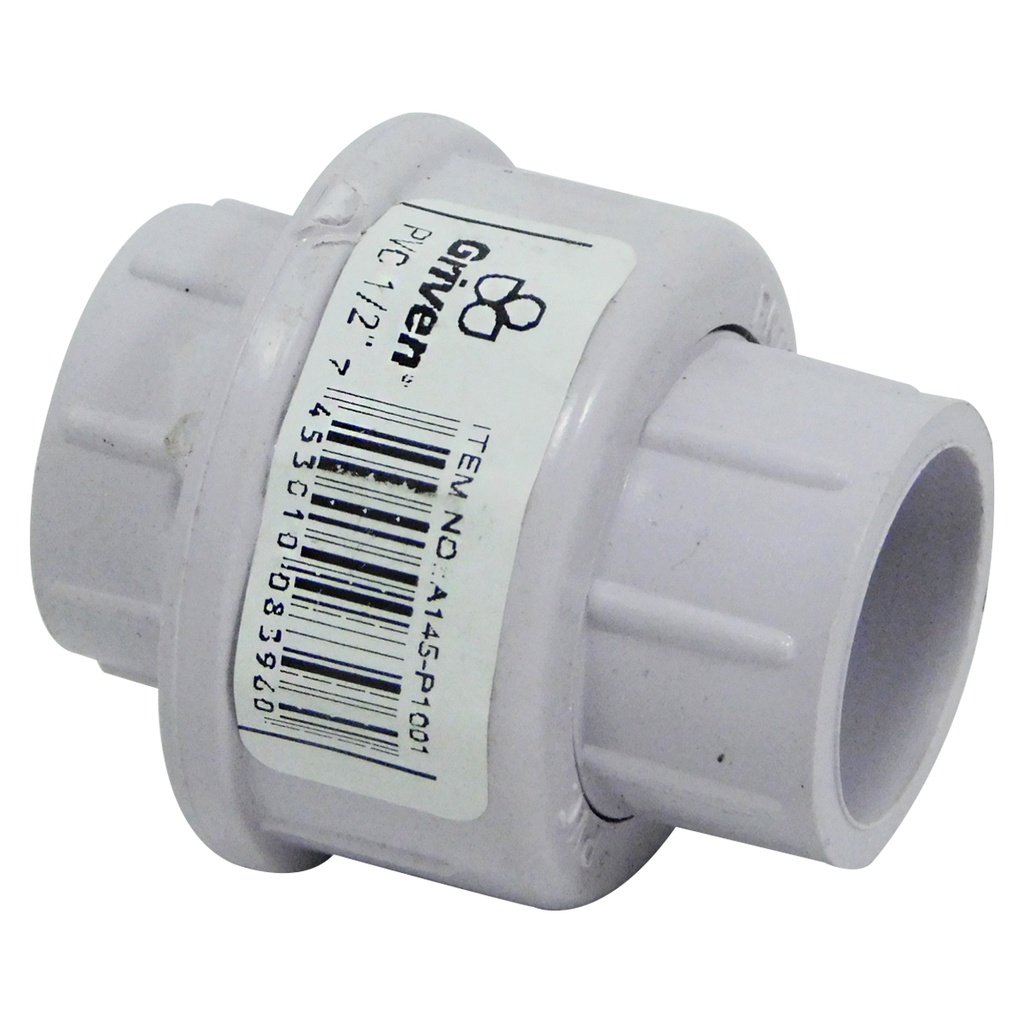 UNION UNIVERSAL 1/2" DE PVC SIN ROSCA GRIVEN