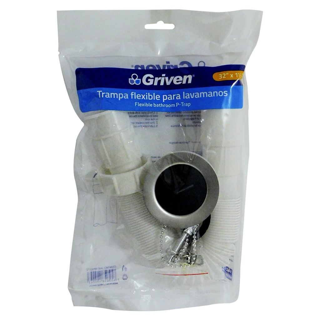 SIFON DE 1 1/2" TRAMPA FLEXIBLE GRIVEN