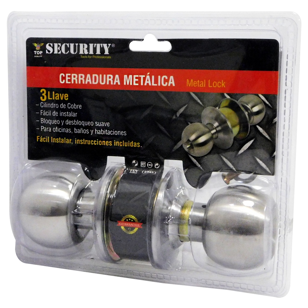 CERRADURA DE POMO PARA DORMITORIO SECURITY