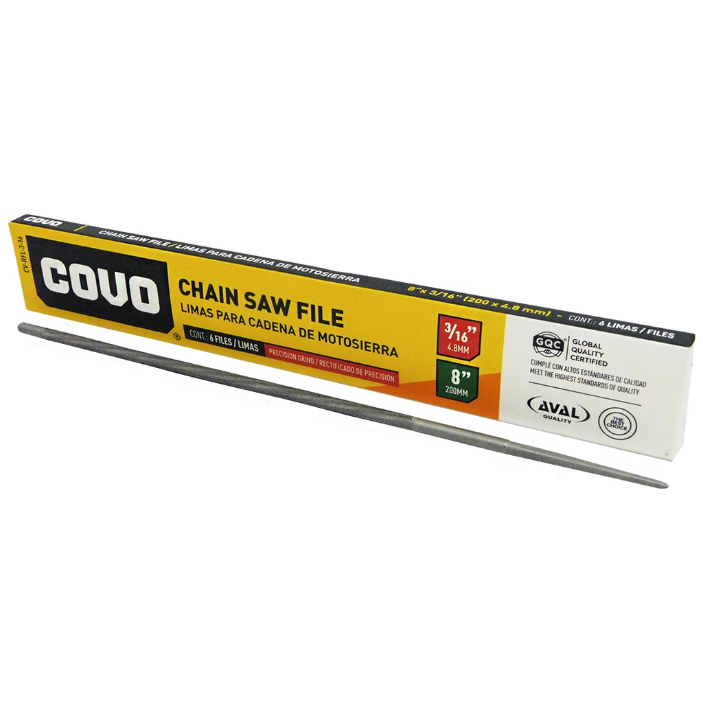 LIMA PARA CADENA DE MOTOSIERRA 3/16" COVO