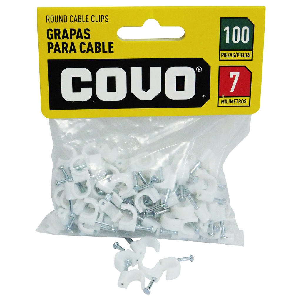 GRAPAS PARA CABLES 7MM COVO