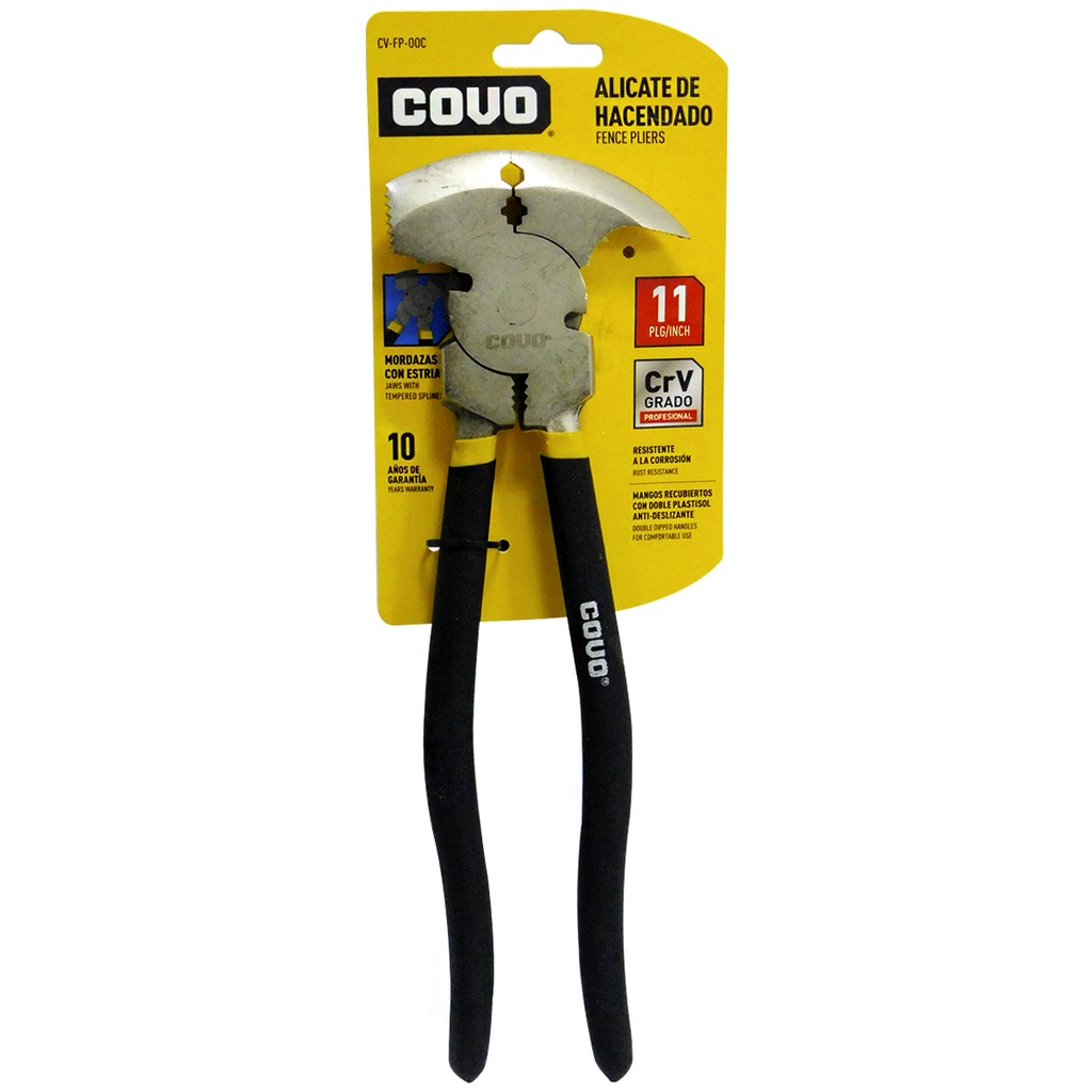 TENAZA 3 EN 1 PARA ALAMBRE DE PUAS 11" COVO