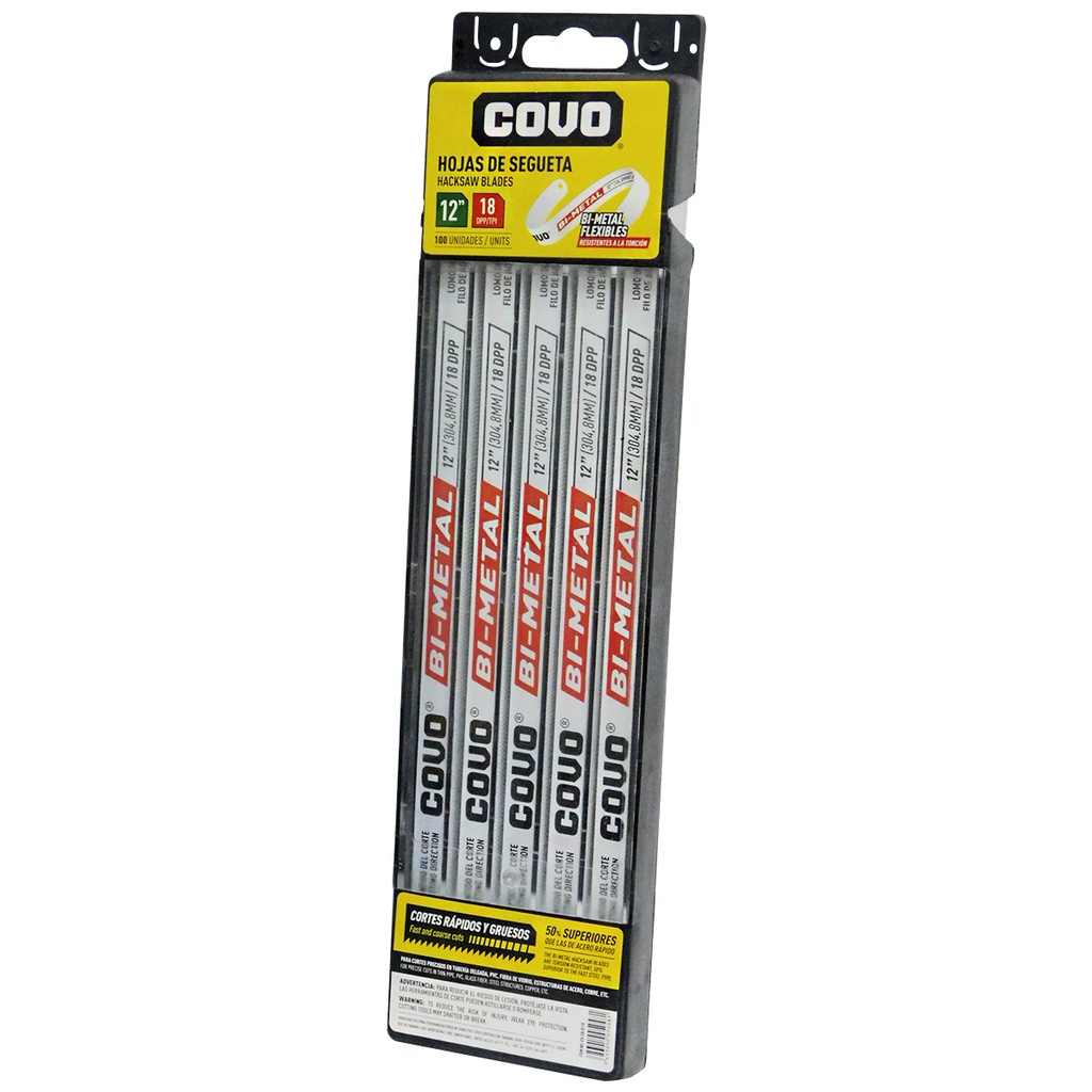 HOJAS DE SEGUETA 12" 100 UNIDADES COVO