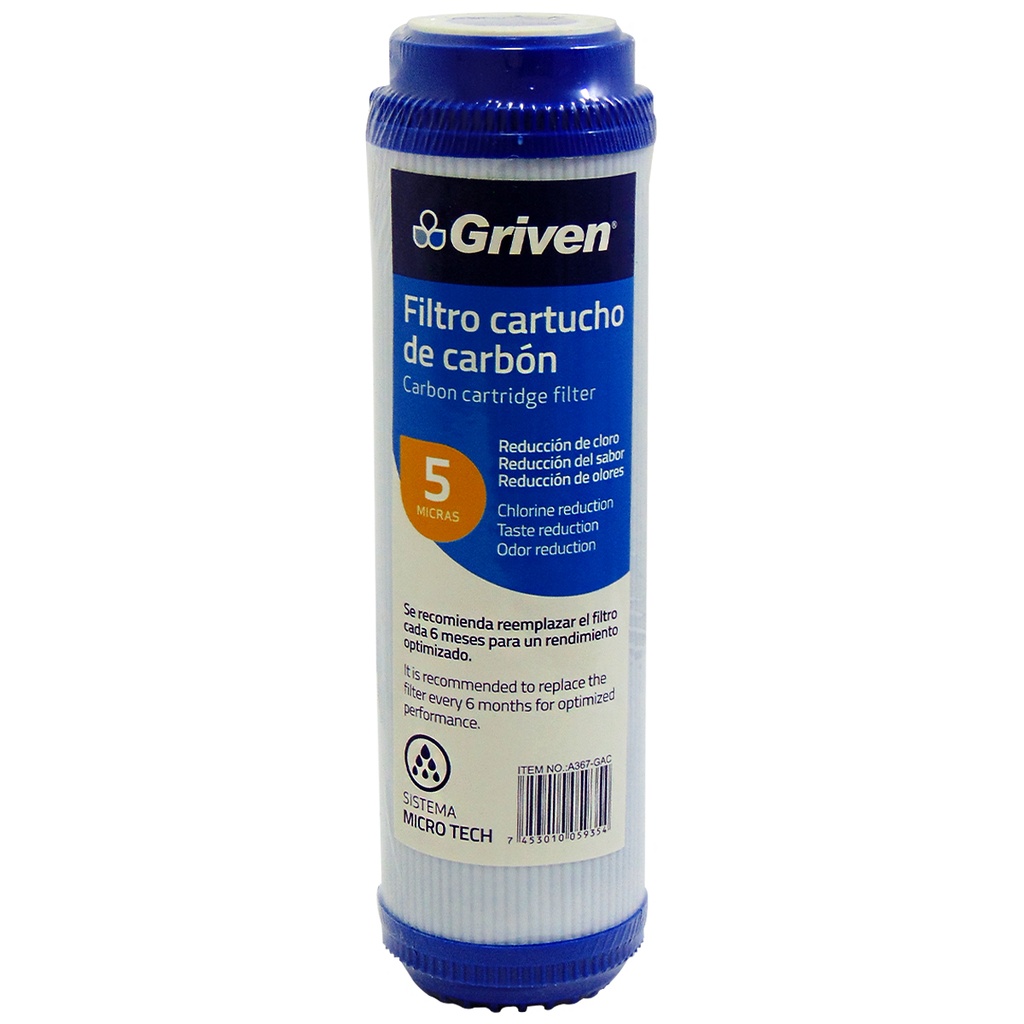 FILTRO DE CARBON ACTIVADO GRANULADO GRIVEN