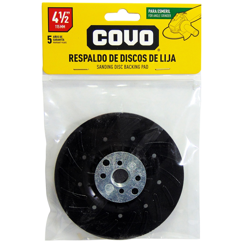 REPUESTO DE DISCO DE LIJA 4 1/2" PARA ESMERIL COVO