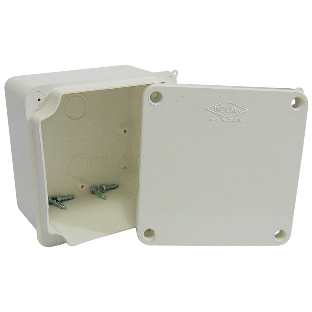 CAJA DE PASO 10 X 10 X 7CM PVC INDUMA