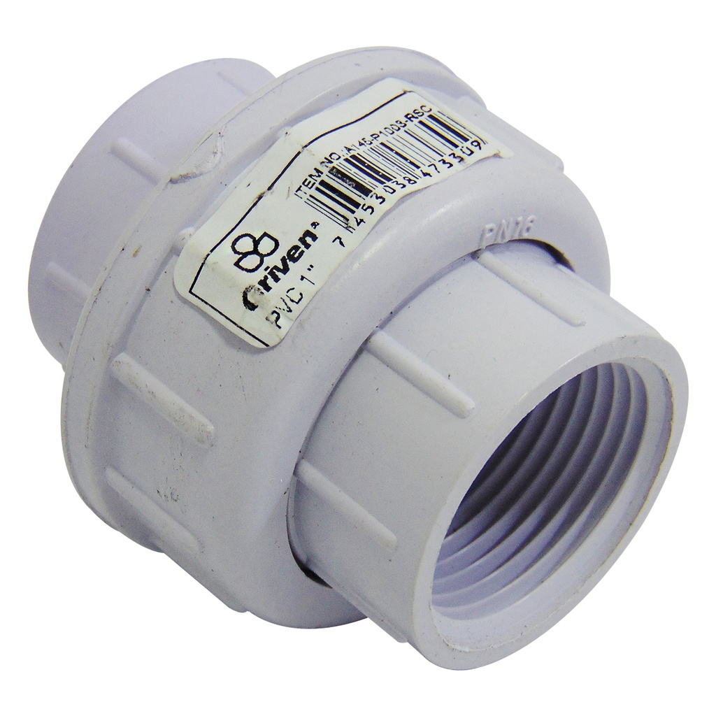 UNION UNIVERSAL 1" DE PVC CON ROSCA GRIVEN