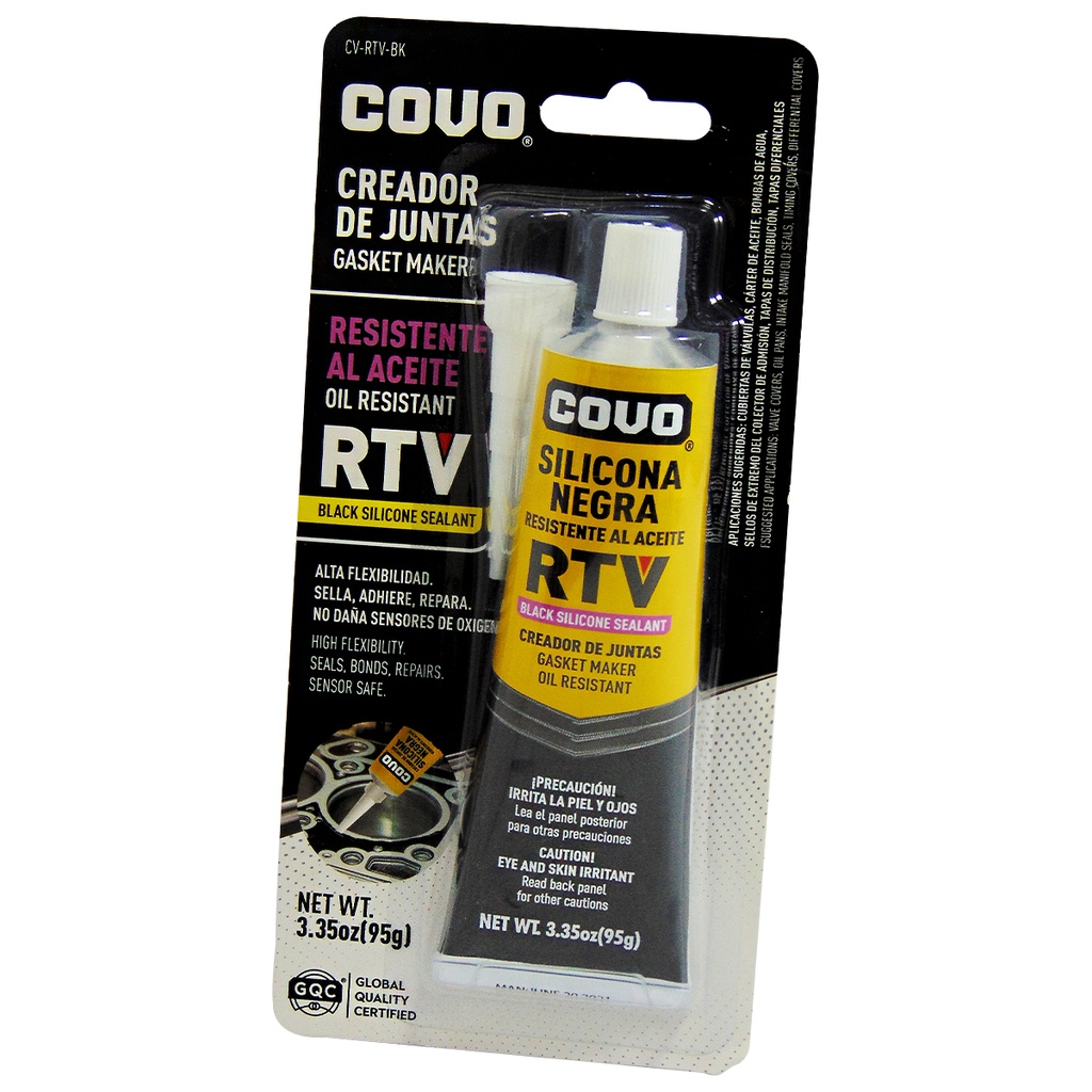 SELLADOR DE SILICONA NEGRA RTV COVO