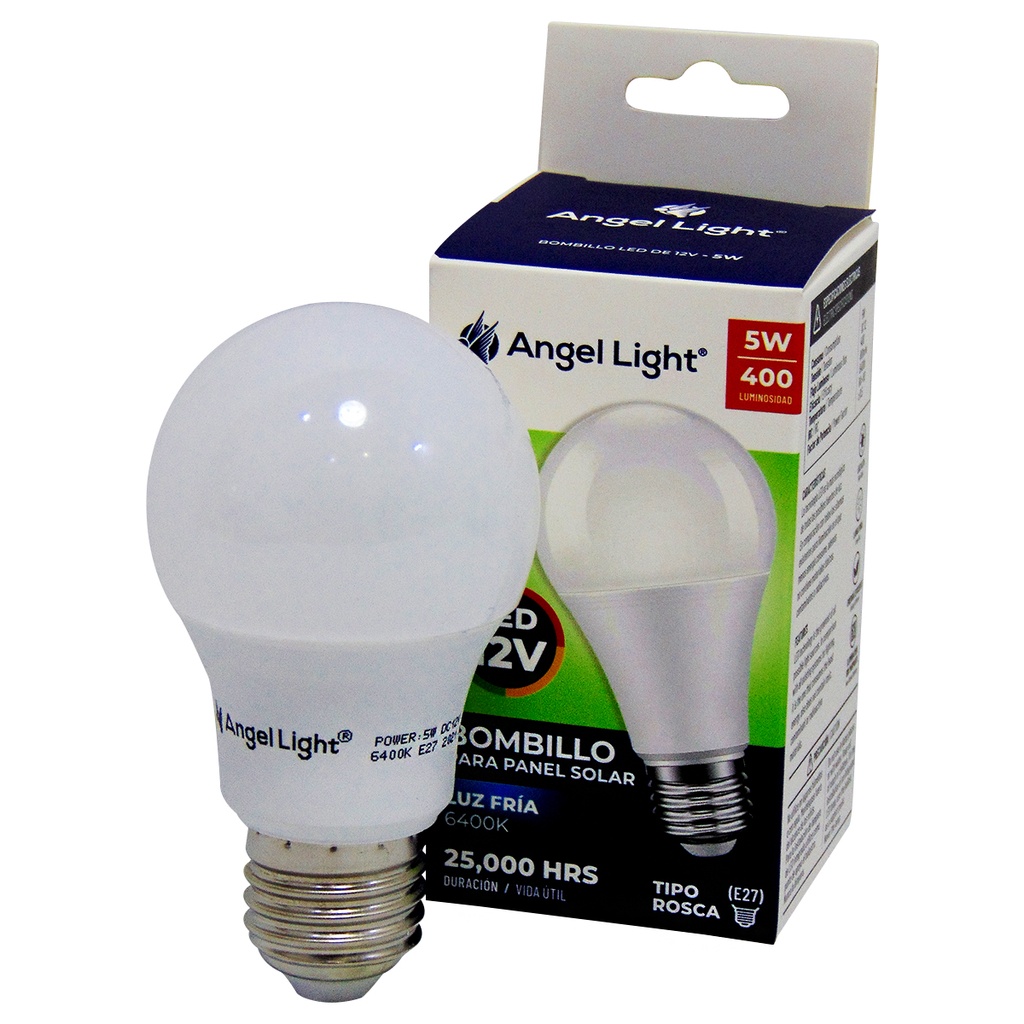 BOMBILLO LED 5W PARA PANEL SOLAR ANGEL LIGHT SOLO 12 VOLTIOS