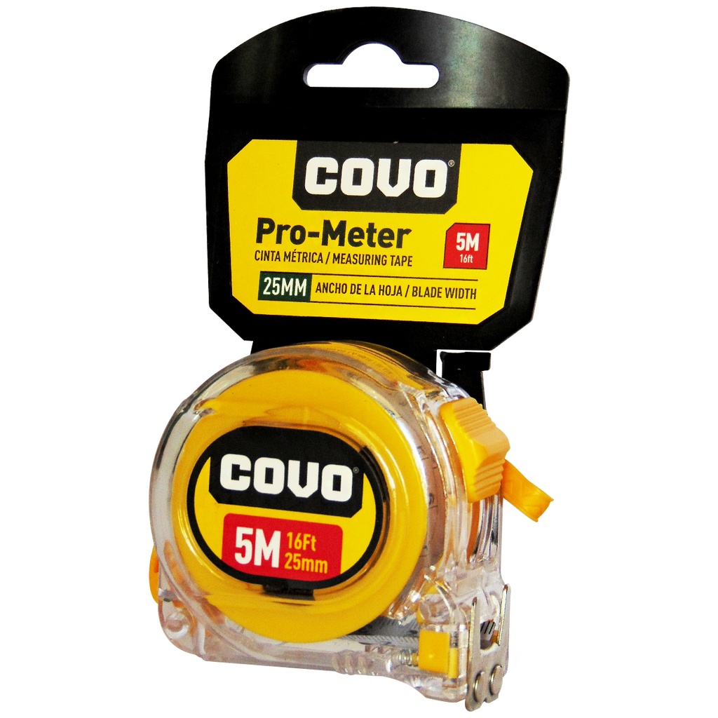 CINTA METRICA 5M X 25MM COVO