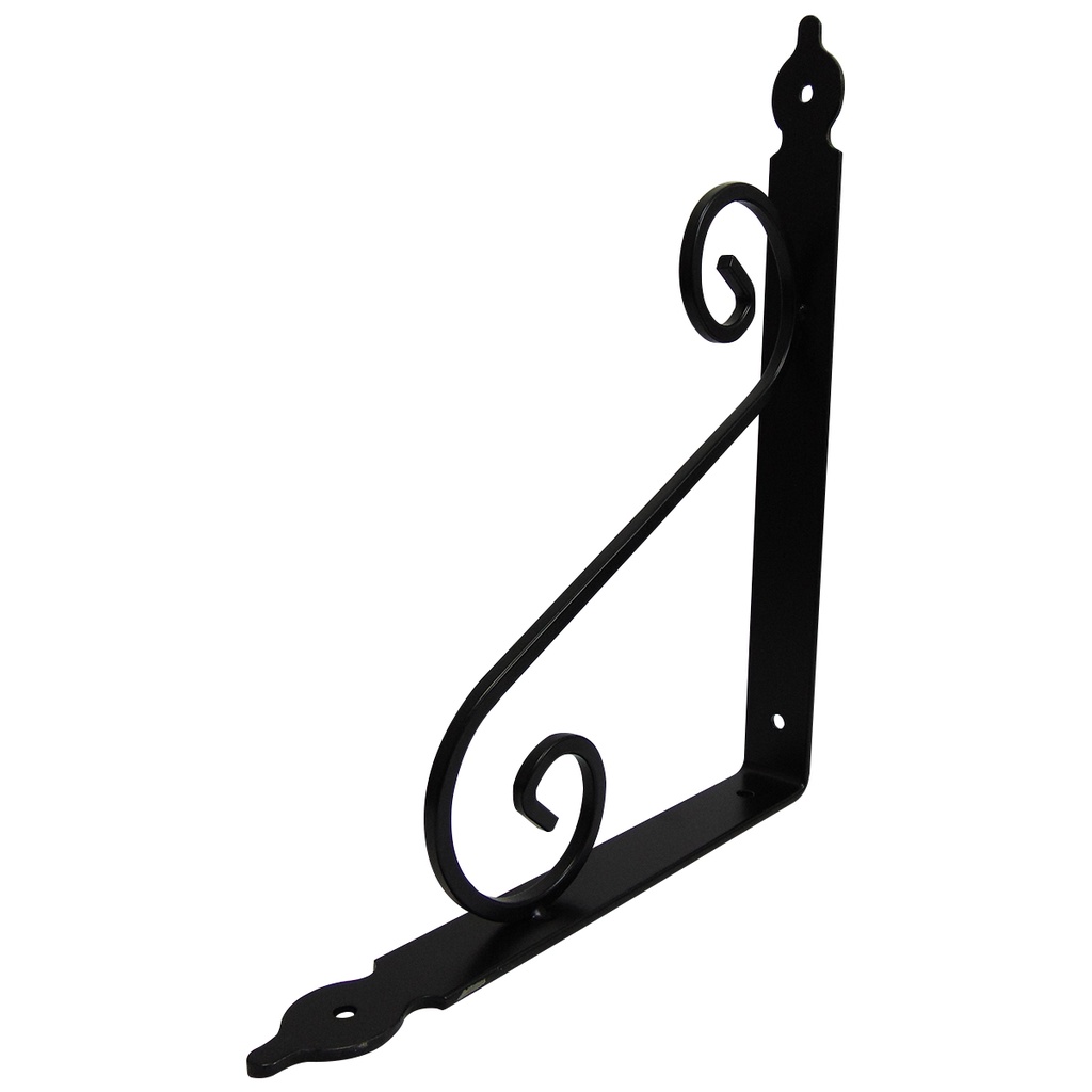 ANGULO DE SOPORTE 29 X 24 CM NEGRO MATE