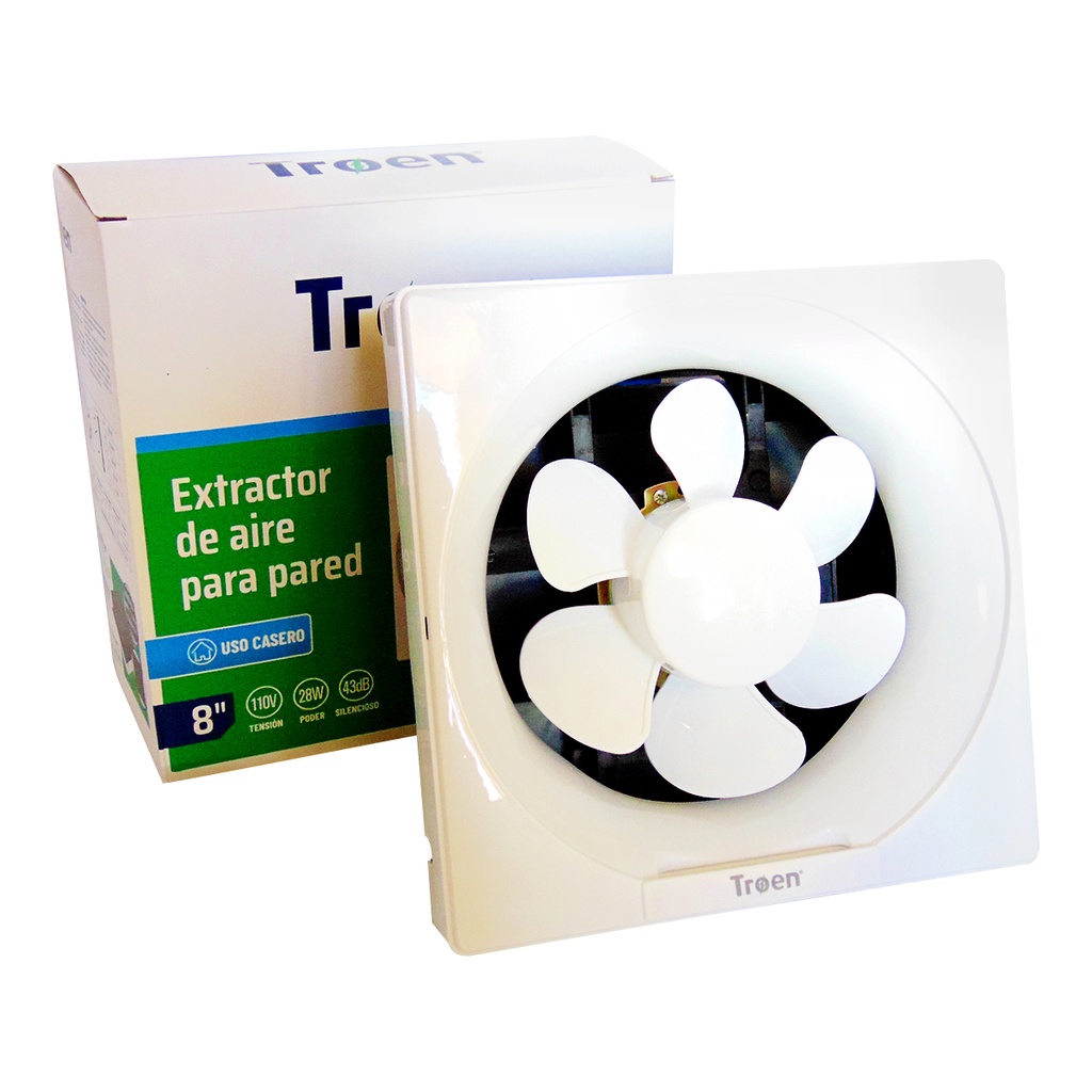 EXTRACTOR DE AIRE 8" PARA PARED TROEN