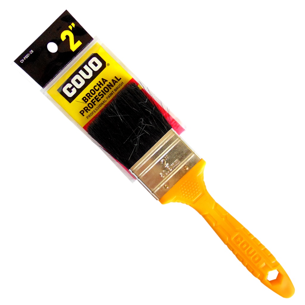 BROCHA 2" CERDAS NATURALES NEGRAS COVO
