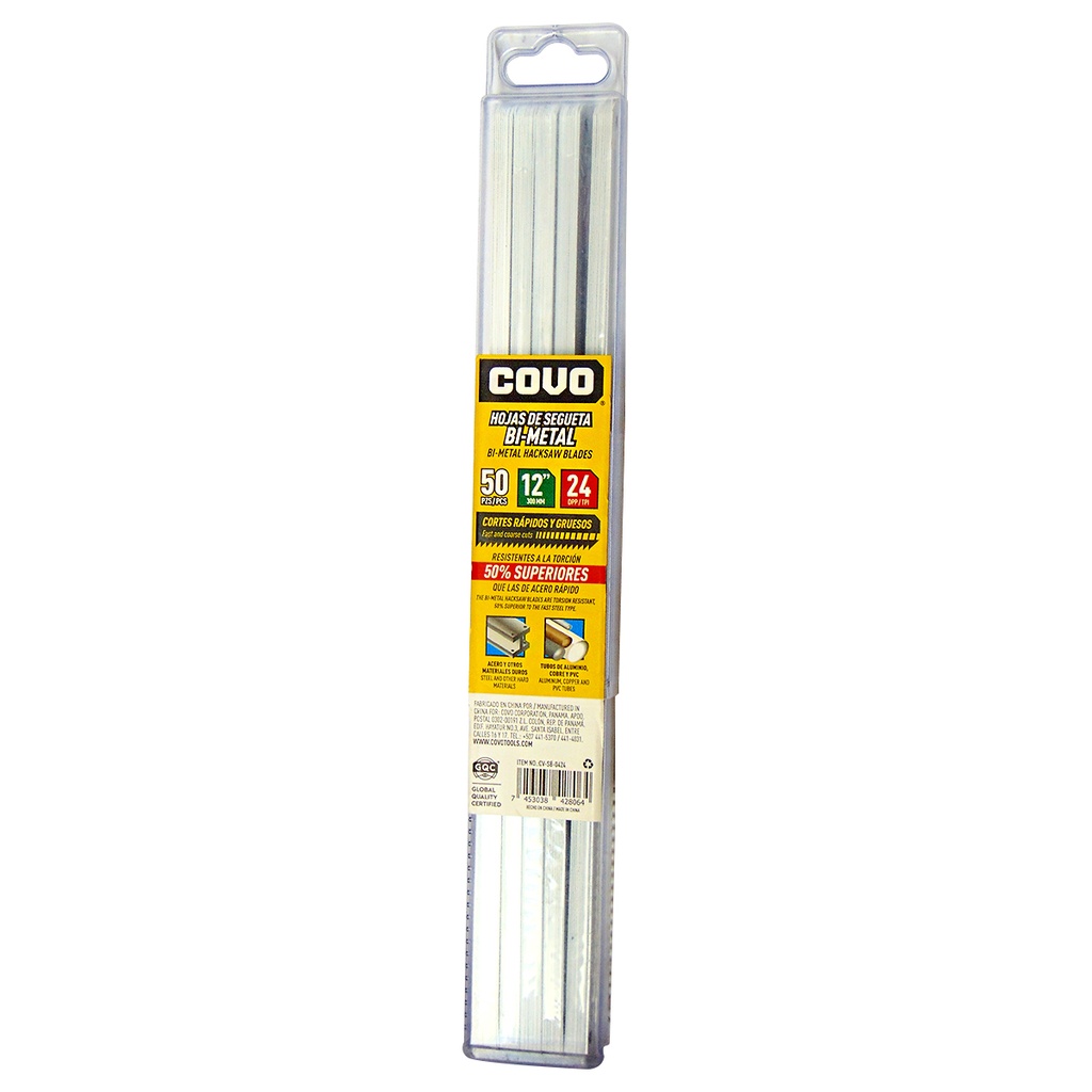 HOJAS DE SEGUETA 24 DIENTES BI METAL COVO