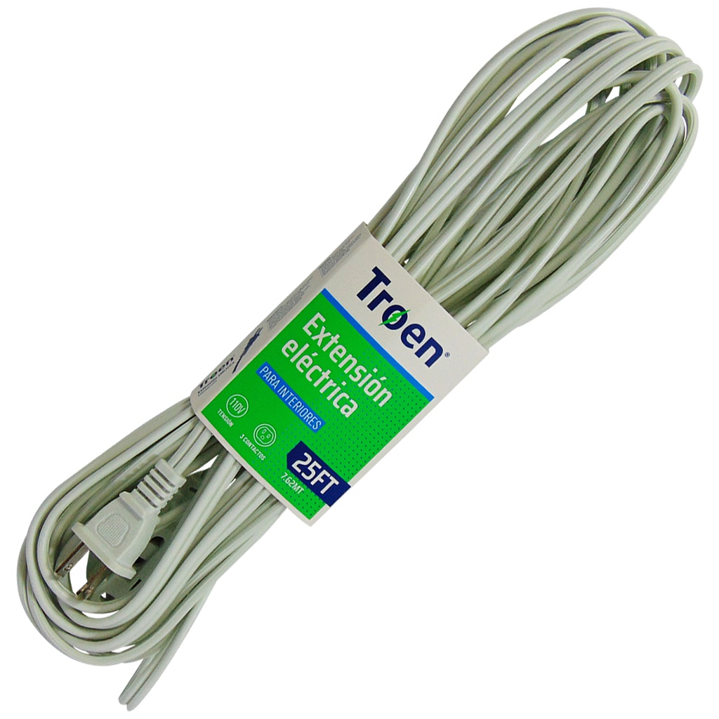 EXTENSION ELECTRICA 25FT 3 TOMAS TROEN